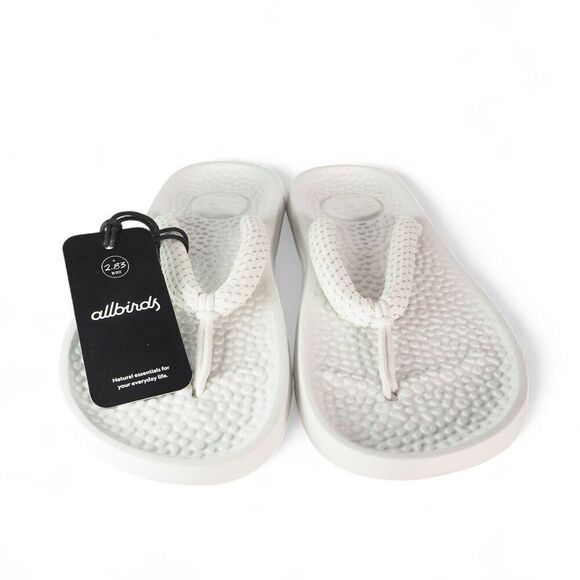 Allbirds Sugar Zeffer Thong Sandals 'Blizzard White' Women's 10 Men's 8 - Picture 3 of 9
